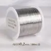 Rollo grande de 100 metros alambre de cobre conservador de color 0.2 mm material de tejido DIY hecho a mano alambre metálico filigrana alambre para enrollar alambre para envolver flor