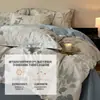 Conjunto de cama de quatro peças 100% algodão puro escovado a carbono, conjunto de três peças 100% algodão puro, capa de edredom estampada, produtos térmicos para outono e inverno