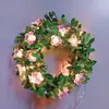 Simulação Vinha de Folhas Verdes Luzes de Cordão de Fio de Cobre Luzes Decorativas Caixa de Presente de Natal Luzes de Fadas LED de Folhas de Jardim Interno Externo