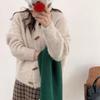 2025 Novo Outono e Inverno Estilo Coreano Estilo Suave Cardigã Tricotado Top Jaqueta Suéter Feminino Estilo Solto Preguiçoso