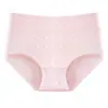 Ropa Interior de Algodón Puro para Mujer, Bragas Jacquard de Cintura Alta que Moldean la Cadera, Entrepierna Antibacteriano de Algodón Puro para Mujer, Calzones Triángulo Transpirables y Cómodos
