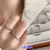 Anillos Combinables Versátiles Estilo Vintage Coreano para Mujer, Anillos de Dedo Índice Retro Modernos y Únicos, Anillos de Moda Estilo Minimalista