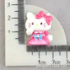 Caja de Papelería DIY Taza de Agua Parche de Pegamento de Crema Casero Accesorios de Resina de Dibujos Animados Pasador para el Cabello Gato Kt Pinza de Una Palabra