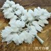 Hojas de Banyan Doradas Plateadas Simuladas Hojas de Ginkgo Boda Hojas Doradas Ramas Falsas Decoración de Boda Hojas Amarillas Hojas de Arce