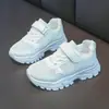Zapatillas Transpirables de Cuatro Estaciones para Niños Zapatos Blancos de Estudiante Suela Suave Antideslizantes Zapatos de Running para Niños Zapatos de Skate para Campus de Niñas