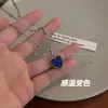 BONITO ~ collar de Amor sensible a la temperatura que cambia de color para mujer estilo ins diseño de nicho cadena para la clavícula de moda callejera collar para amigas
