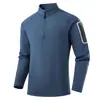 Camiseta de Manga Larga con Cuello Alto para Hombre Otoño Temprano 2026 Corte Ajustado Moda Polar Camiseta Base Deportiva Suéter Casual