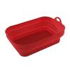 Nova Air Fryer Silicone Assadeira Dobrável Quadrada Air Fryer Bandeja Silicone Pad Assadeira Spot