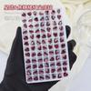 Broca para Manicura de Zirconia Color Fuego Estrella Ángulo Recto Ovalado Cuadrado Gordo Zirconia Huevo de Paloma Punta Inferior Broca Super Flash Joyería para Manicura