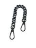 Bolso de repuesto de cadena de cuatro esmerilados al por mayor de fábrica con cadena decorativa de ancho 10 mm cadena de metal de aluminio cadena para bolso con hebilla