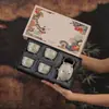 Juego de Té Tradicional Chino Estilo Ru Kiln para Uso Doméstico, Juego de Té Kung Fu, Regalo para Eventos de Empresa, Festivales y Aniversarios