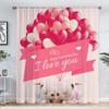 1 pieza mosquitero de vidriera del Día de San Valentín impresión digital 3D decoración de sala de estar dormitorio venta directa de fábrica Mosquitero de varilla