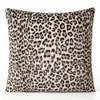 Funda de Cojín Estampado de Leopardo Felpa Corta Suave Funda de Almohada Estampado de Leopardo Sin Relleno Estilo Moderno de Mediados de Siglo Funda de Cojín Decorativo para Sofá