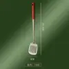 Espátula de Aço Inoxidável 304 Conjunto Espesso de Utensílios de Cozinha Colher para Mexer Utensílio Doméstico de Cozinha Concha com Cabo de Madeira Colher Escumadeira Espátula para Frigideira