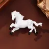 Broche Metálico do Ano Novo do Cavalo do Zodíaco, de Alta Qualidade e Elegante, Apresentando um Cavalo Galopante, Simbolizando Sucesso, Acessório de Roupa