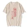 Camiseta con Estampado Crux Sign Ringer Djo Cantante para Hombre Manga Corta Verano Cuello Redondo Gráfica