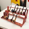 Soporte para pipa de Bulldog de Sándalo Rojo Hecho a Medida Bolsa para Fumar de Madera Maciza para Hombre Estante para Colección de Accesorios para Fumar Soporte de Mesa de Alta Gama para Pipa