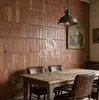 Venta Directa de Fábrica de Baldosas Rectangulares Largas Retro, Baldosas de Pared Imitación Arcilla para Cafeterías y Casas de Huéspedes, Baldosas de Pared Rojas Cerámicas con Forma de Tira