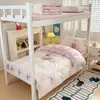 Juego de ropa de cama de tres piezas para dormitorio estudiantil, 100% algodón Clase A, estilo sábana bajera, sábana 100% algodón 90x190 para litera y funda de edredón