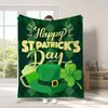 Nuevo St de Venta Caliente Transfronterizo Amazon Temu. Manta del Día de San Patricio Manta Navideña Manta de Regalo Festivo