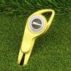 Nuevos suministros de golf, horquilla Guoling, herramienta para divot de golf, horquilla de bola de metal multifuncional/marcador de bola/marcador