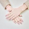 Guantes cálidos de lujo y ligeros para mujer, de invierno, de medio dedo, a rayas, para montar a caballo, con uñas abiertas, 2023