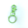 Venta al por mayor del fabricante Pinzas de colores Hebilla Anillo de resorte Anillo para llaves Hebilla de metal Accesorios para joyería hechos a mano Llavero