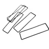 Anillo de Sellado Cuadrado de Silicona, Anillo de Sellado Rectangular, Junta de Sellado, Procesamiento de Piezas Misceláneas de Silicona, Producción de Fabricante