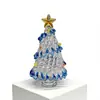 Árbol de Navidad de Vidrio Soplado a Mano de 8.5 cm Zibo Manualidades de Vidrio Árbol de Navidad Giratorio Jingdezhen