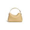 Nova Bolsa de Mão Tecida, Bolsa de Ombro Transversal de Nicho, Bolsa de Verão Estilo Dumpling, Bolsa de Mão Fashion Acolchoada de Couro Bovino 2026