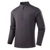 Camiseta deportiva de manga larga de alta calidad para parejas, sudadera con cuello alto y media cremallera para hombre, otoño e invierno, Coolsen polar 230