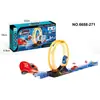 Brinquedo de Carrinho de Trilho de Puxar Novo Produto Transfronteiriço Alta Velocidade Inércia Elástico Pista Multicamadas Conjunto de Brinquedos de Combinação para Crianças