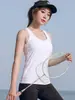 Camiseta de tirantes de yoga para mujer talla grande, top deportivo de secado rápido, color liso, top de fitness, conjunto de verano de dos piezas