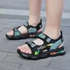 Nuevas Sandalias de Aire para Niños 2026 Verano Zapatos de Playa Punta Abierta Huecas Transpirables Sandalias Pequeñas
