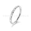 Anillo de Nariz de Titanio F136 con Diamante Anillo Cerrado Sin Costura Pendientes de Circonita Aleación de Titanio G23 Joyería para Piercing Anillo Multifuncional