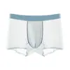 Calzoncillos tipo bóxer para hombre 001 Ultradelgados, sin costuras, lisos, con forma de U, espacio amplio, panel interior de panal, absorben la humedad, antibacterianos