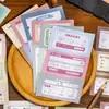 Livro de Adesivos de Notas Diárias e Fragmentadas Yuxian: Um diário nostálgico em estilo retrô com adesivos para escrever e elementos decorativos