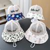 Sombrero Protector Solar para Niños Sombrero de Bebé Sombrero de Pescador de Ala Ancha de Verano para Hombre Malla Solar Sombrero Solar para Bebés para Niños y Niñas