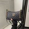 2025 Primavera y Verano Nuevo Retro Estampado Moderno Combinable de Alta Gama Bolso Simple Bolso de Hombro para Mujer Bolso Cruzado Portátil