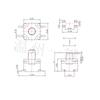 Interruptor táctil impermeable TS-I020, 8 x 8, de cuatro pines, con micromovimiento y reinicio automático, 4 pines, SMT completo