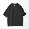 Camiseta de manga corta estilo americano para hombre, nuevo modelo de verano 2026, simple y sofisticada, color liso, cuello redondo, corte holgado, top de manga corta