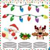 RFF048 Bombilla de Luz Reflectante Magnética Navideña Coche Muñeco de Nieve Papá Noel Pegatina Decorativa Reflectante Magnética