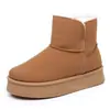 Botas de Nieve Nuevas de Invierno para Mujer, Suela Suave, Antideslizantes, Botas de Algodón Casuales Engrosadas para Mujer, Forradas de Felpa, Zapatos de Algodón Cálidos y de Moda para Mujer, Invierno