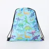 Mochila de ombro dupla com cordão para impressão colorida, mochila de camuflagem portátil personalizada, bolsa com cordão, bolsa com cordão multicolorida, atacado