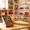 Calendario de Cuenta Regresiva de Navidad 2026 Coche de Rescate Colgante Caja Sorpresa Vehículo de Emergencia Adorno para Árbol de Navidad Decoración