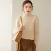 Suéter de Cachemira para Mujer Otoño/Invierno 2026 con Cuello Alto, Diseño Versátil, Tejido de Lana, Suave y Acogedor