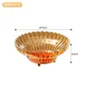 Plato de Frutas Elegante y de Lujo para Uso Doméstico, Bandeja para Snacks, Bandeja de Almacenamiento, Plato para Pasteles, Bandeja para Cacahuates y Verduras, Bandeja para Servir