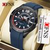 Reloj sencillo para hombre marca OFNS adolescente impermeable calendario correa moda deportivo cuarzo reloj venta al por mayor