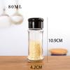 Frasco Transparente de Vidrio para Condimentos 80ml Botella para Condimento de Pimienta Botella Transparente de Vidrio para Condimentos Botella para Condimentos de Barbacoa Mayoreo