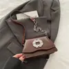 Bolsa Quadrada Pequena Popular Deste Ano Incrustada de Diamantes para Mulheres 2025 Primavera Novo Estilo Estilo Luxo Acessível Bolsa de Ombro Bolsa Transversal